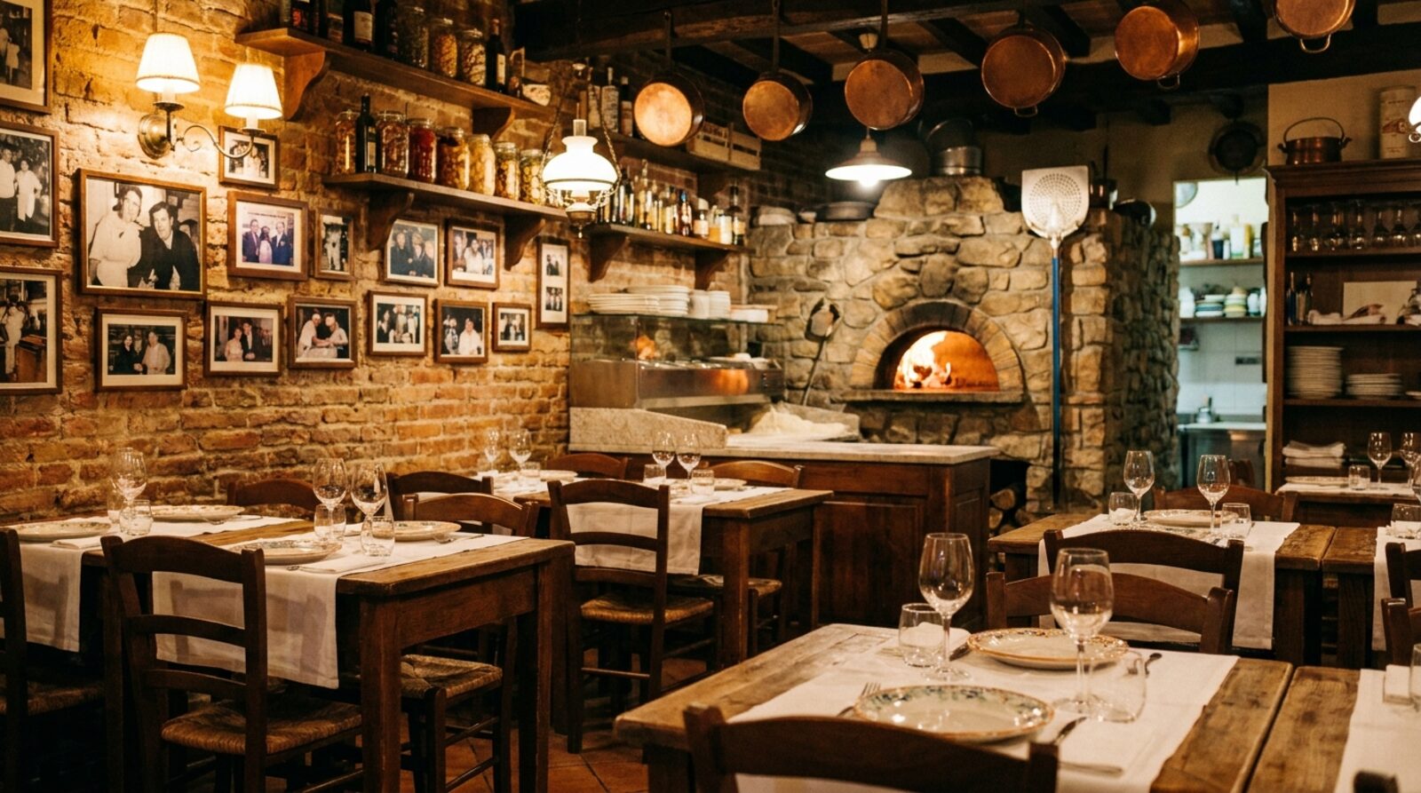 Gemütliches Ambiente der Pizzeria Venezia